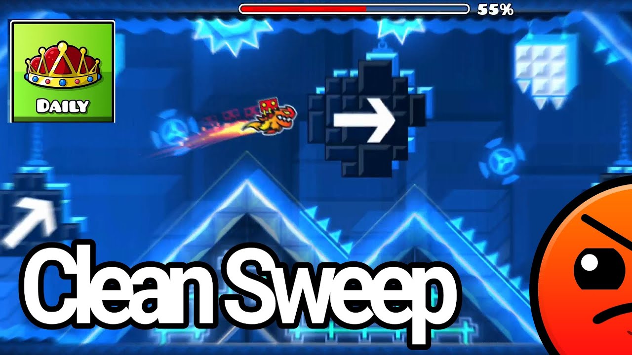 Clean Sweep 100% [Daily] Geometry Dash 2.2-UltraCarnage #geometry # ...