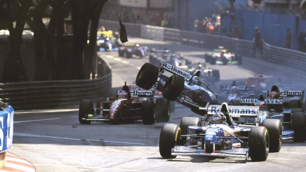 F1 1995 Monaco GP Full Race [English] - V12 Sound - YouTube