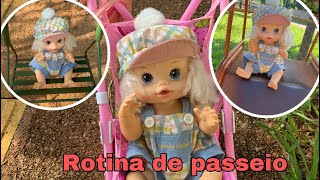 Rotina de passeio da minha baby Alive Ana/2022