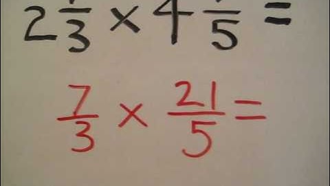 Multiplying mixed numbers
