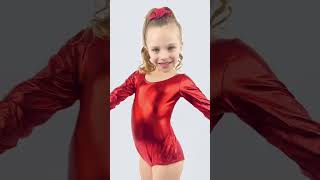 Speerise Girls Shiny Metallic Bodysuit