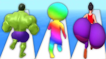 Muscle Rush vs Size Up vs Twerk Race 3D - Triple Games