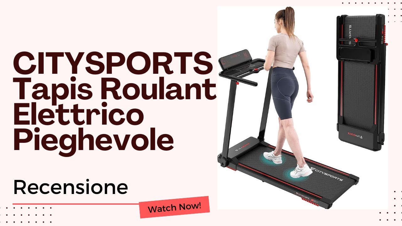 CITYSPORTS Tapis Roulant Elettrico Pieghevole Recensione