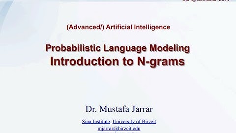 Probabilistic Language Modeling - Introduction to N-grams