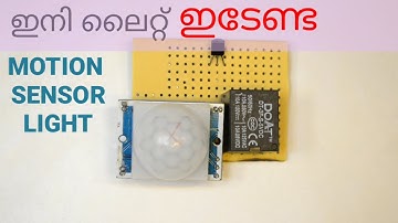 PIR Motion Sensor Light Circuit Malayalam | Simple Electronic Circuit Malayalam