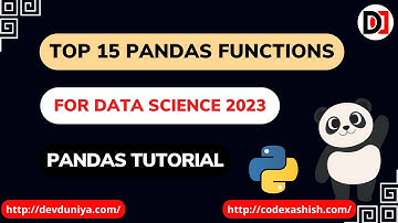 15 Powerful Pandas Functions for Data Science | Complete Pandas Tutorial in One Video | DevDuniya
