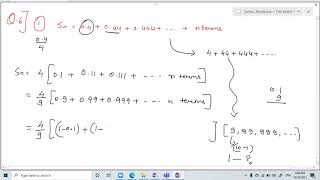 XI - Math - Sequence and series Lecture - 07