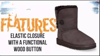 UGG Bailey Button Boot Toddler- Chocolate - TheSkiBum.com
