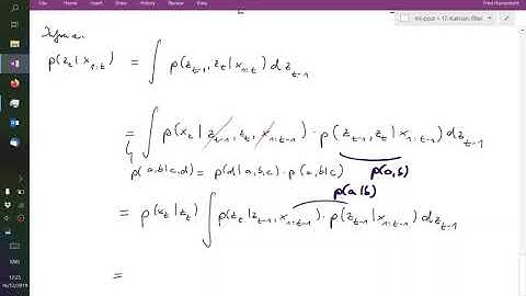 Lecture 17.2: Kalman Filter (cont.) | Linear Gaussian Model | ML19