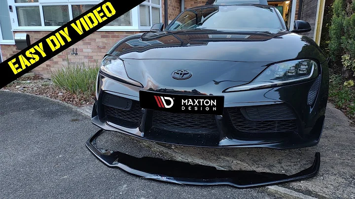 How to install the Maxton V2 front splitter on the 2021 Toyota Supra A90