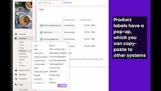 Copy and paste key metadata