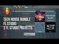 Tech House Bundle (3 FL Studio Professional FLPs)
