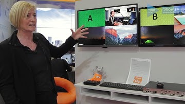 IHSE demo Draco 4k60 Multiviewer system at ISE 2020