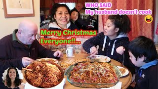 My husband is cooking my favourite Filipino Spaghetti for Christmas | A Filipina in the UK