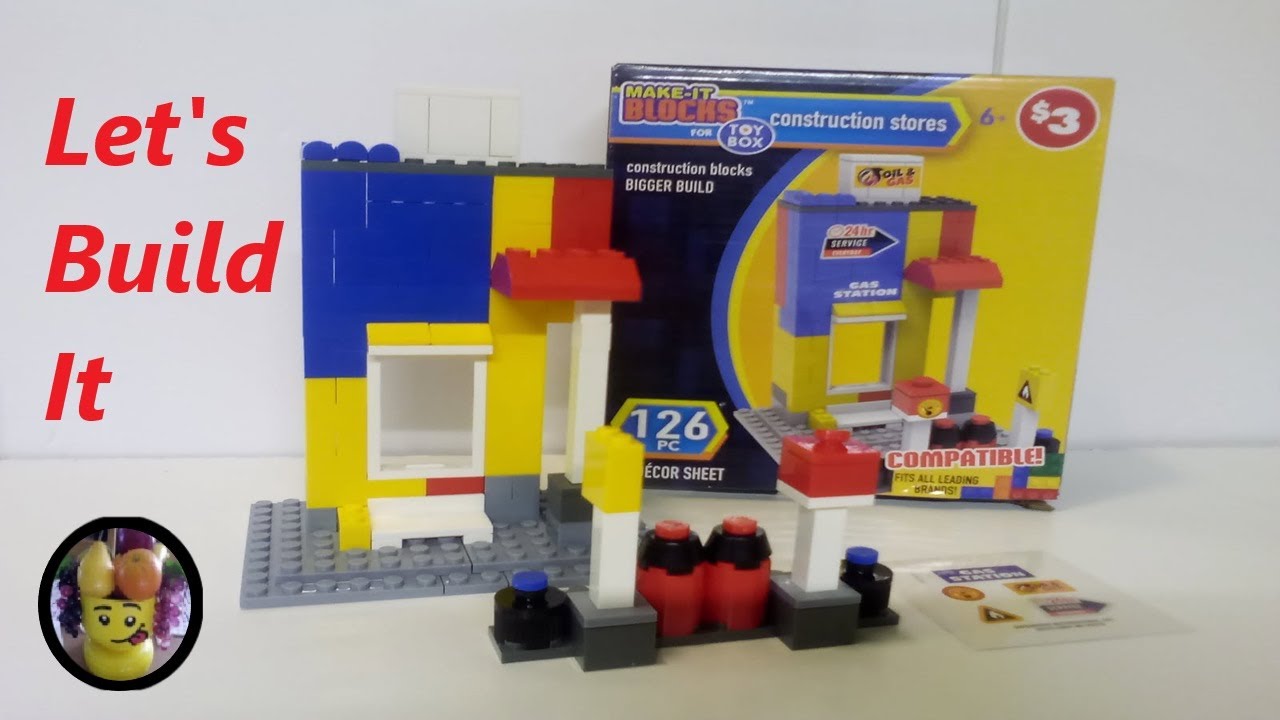 Make it Blocks Construction Stores Gas Station - YouTube