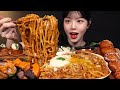 SUB)꾸덕꾸덕 볼로네제누들에 뇨끼튀김 관자 오리고기 먹방! 파스타 스테이크 양식 꿀조합 리얼사운드 Pasta &amp; Steak Mukbang Asmr