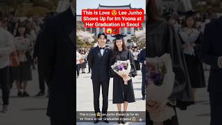 Lee Junho Shows Up for ImYoona at Her Graduation in Seoul #kdrama #yoona #kpop #junho #kdramas #snsd