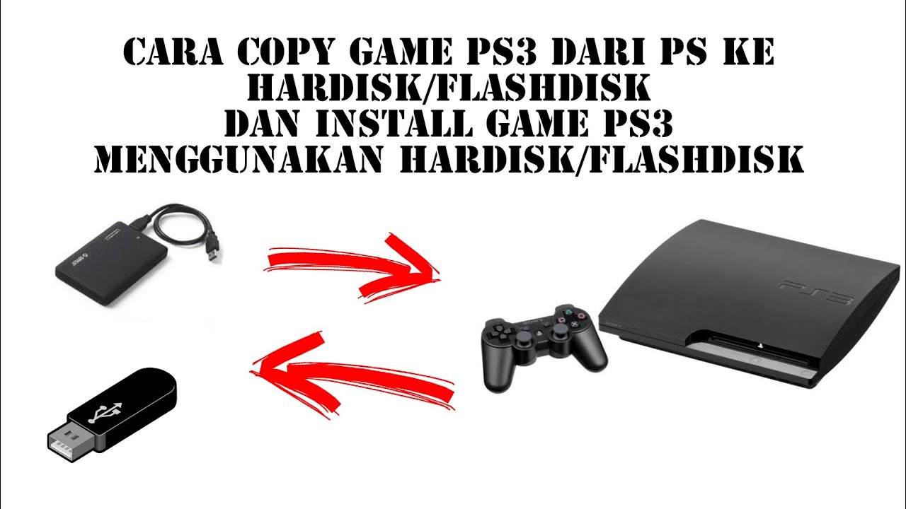 Cara copy game PS3 ke flashdisk/hardisk dan install game PS3 ...