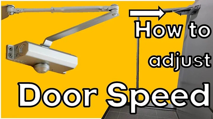How to adjust the door speed by door closer. (Solutions to make the door close smoothly)