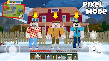 Dark Riddle PIXEL MODE New Updater ( MOD ALL SKIN PIXEL MODE ) - Horror Games And New Map | Part 70