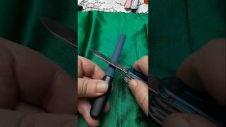 Usando el afilador de Victorinox #shorts #victorinox #afilado