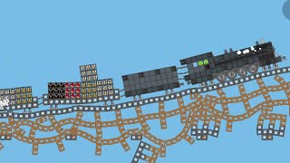 Download Lagu Locomotive crossing a rickety wooden bridge in Bad Piggies MP3
