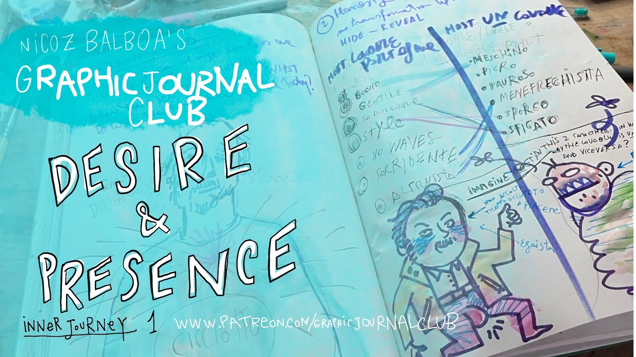 Inner Journey part 1: Awakening Desire & Presence 🌙✨ Graphic Journal Replay 🌿