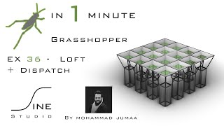 Grasshopper in 1 minute - EX 36 - Loft + Dispatch