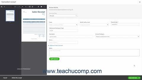 QuickBooks Online Tutorial Uploading Receipts and Bills Intuit Training