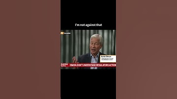 JP Morgan - Jamie Dimon: I would Be Against Apple