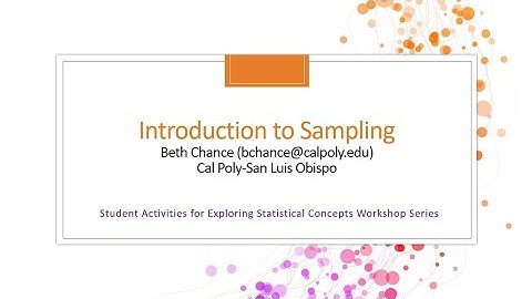 Introduction to Sampling