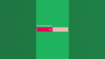 file upload progress bar green screen