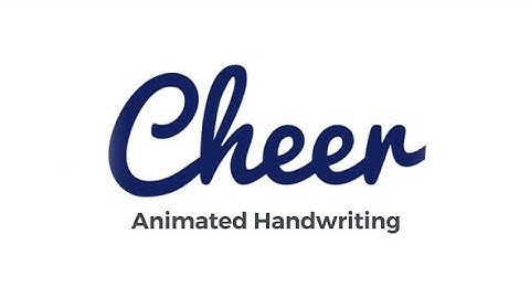 Cheer - Animated Handwriting Typeface /// After Effects Template