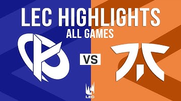 KC vs FNC ALL GAMES Highlights Week 2 Day 2 | LEC 2025 Spring Split | Karmine Corp vs Fnatic