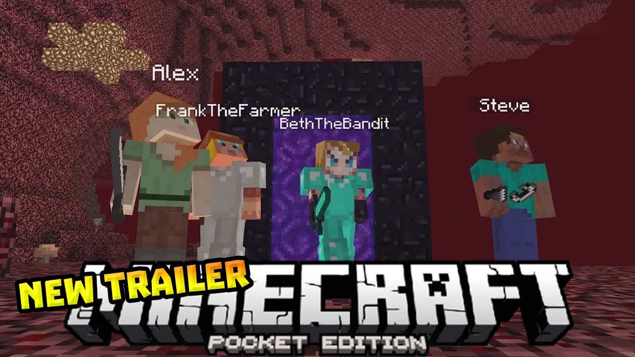 NEW OFFICIAL TRAILER for MCPE!!! Minecraft Pocket Edition 2015 YouTube