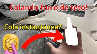 Colar Forro De Teto Caindo Com O Mesmo Tecido?