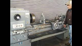 19” x 54” Cincinnati Geared Head Engine lathe, Model 19 Hydrashift
