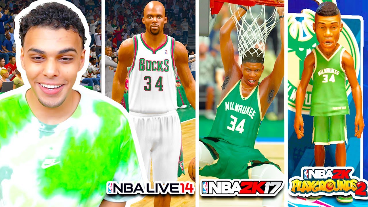 DUNKING WITH GIANNIS ANTETOKOUNMPO IN EVERY BASKETBALL GAME!
