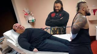 Roman Reigns Crying After Jey Uso Sends Paul Heyman & Solo Sikoa To Hospital WWE Smackdown 2023