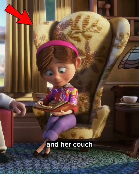 Ellie's things are round and Carl's things are square in Disney Pixar's UP #shorts #viral