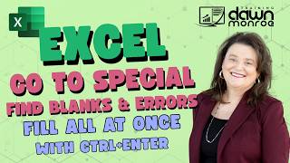 Excel Go To Special: Fill Blanks or Errors Instantly (Ctrl+Enter Trick)