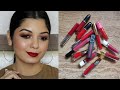 ALL OF MY RED LIQUID LIPSTICKS | LIP SWATCHES