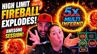 High Limit Fireball EXPLODES With Multipliers! What a COMEBACK!