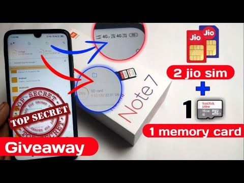 Redmi Note 7 How To Insert Dual Sim Card And Sd Card Hybrid