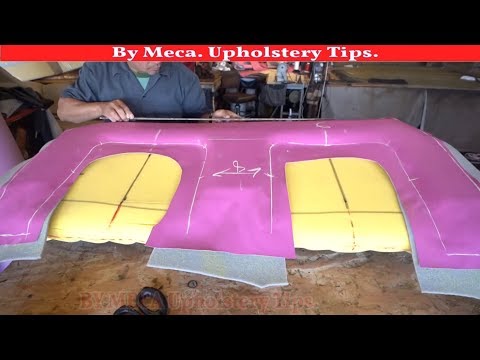 Upholstery Tips Easy way to cut a seat insert using pattern.