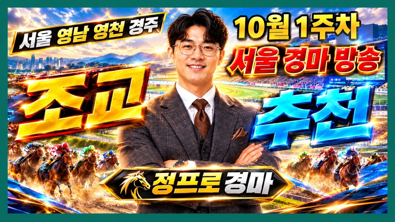 ⚽정프로경마#유튜브/#10월1주차 #서울경마 #조교추천마필🏀서울/부산/제주경마⚽정프로경마🥎오세현경마🚩쓰나미경마⚽부산경마🏐제주인경마⚾선동렬경마🏀제주김기자⚾별대박경마🥎조찬훈경마
