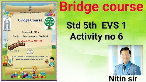 Bridge course || Std 5 || Environmental studies 1 || Activity no 6 @pioneertutorials1717