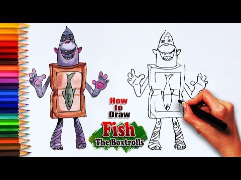 How to draw Fish from The boxtrolls | Easy drawing tutorials | learning ...