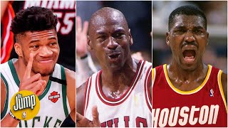 Will Giannis join Michael Jordan and Hakeem Olajuwon in NBA awards history? | The Jump