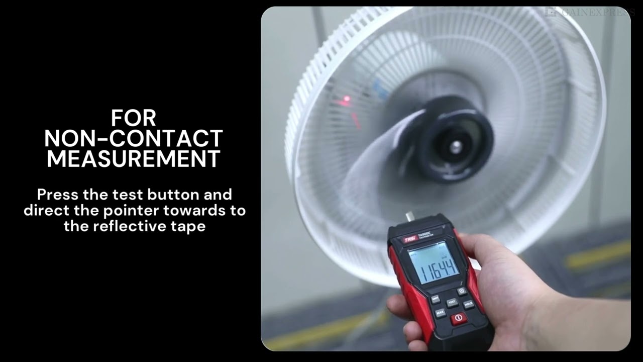 TAC-401 2‑in‑1 Tachometer (Contact & Non‑Contact RPM Meter)